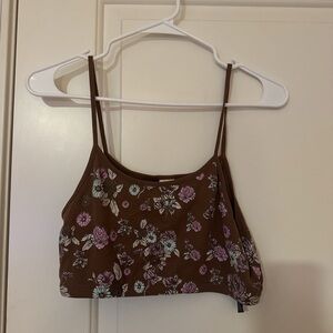 Urban Outfitters Brown Floral Camisole